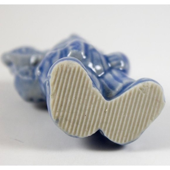 Wade Whimsies Red Rose Tea Circus Series III 1996 Blue Clown with Pie - Picture 3 of 5